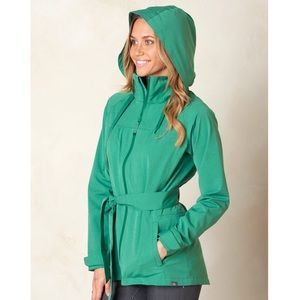 Prana Eliza Rain Coat in Jade Green